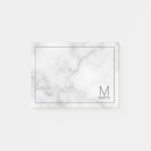 Modernes Personalisiertes Monogramm und Name Notep Post-it Klebezettel