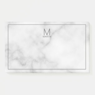 Modernes Personalisiertes Monogramm und Name Notep Post-it Klebezettel