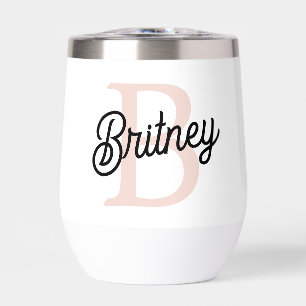 Modernes Personalisiertes Monogramm und Name Paste