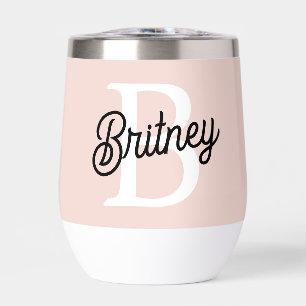 Modernes Personalisiertes Monogramm und Name Paste