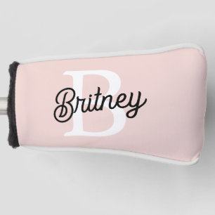 Modernes Personalisiertes Monogramm und Name Paste Golf Headcover
