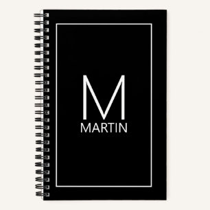 Modernes Personalisiertes Monogramm- und NamensNot Notizbuch