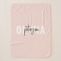Modernes Personalisiertes Niedliches Pastell Pink