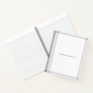 Modernes Personalisiertes Notebook Notizbuch