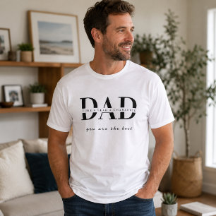 Modernes personalisiertes VATER-T-Shirt T-Shirt