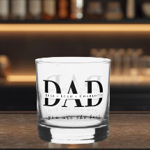 Modernes personalisiertes VATER Whiskyglas