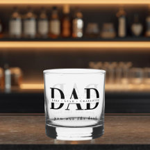 Modernes personalisiertes VATER Whiskyglas