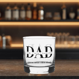 Modernes personalisiertes VATER Whiskyglas
