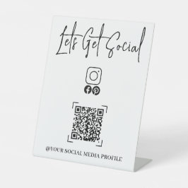 Modernes Personalisiertes Wifi QR-Kennwortbüro Sockelschild