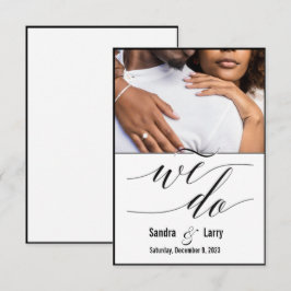 modernes persönliches Foto Save the Date RSVP Karte