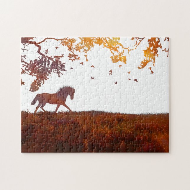 Modernes Pferd Minimalistisch (Horizontal)