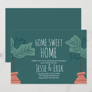 Modernes Pflanze Fiddle Feigenbaum Party Einladung