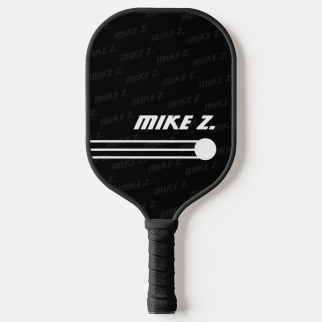 Modernes PickleBall-Player-Muster Name Pickleball Schläger (Vorderseite)