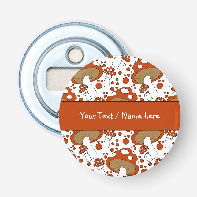 Modernes Pilzdesign Flaschenöffner (Vorderseite)