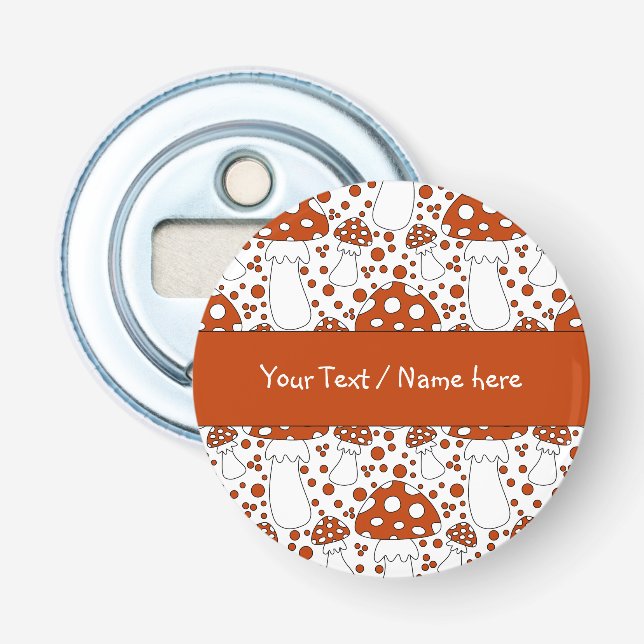 Modernes Pilzdesign Flaschenöffner (Vorderseite)