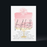 Modernes Pink Cake Script Overlay 50. Geburtstag Einladung<br><div class="desc">Modernes Pink Cake Script Overlay 50. Geburtstag. Der Header Fiftieth ist in einem handgeschriebenen Set mit den Details unten auf einem hübschen,  blassrosa Kuchen im Hintergrund auf einem Goldständer und einer Blume oben. Personalisieren Sie die Erholung des Textes einfach mit Ihren Daten.</div>