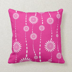 Modernes Pink-dekoratives Wurfs-mit Blumenkissen Kissen