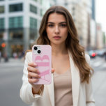 Modernes Pink Girly Initial Minimal Monogram Case<br><div class="desc">Modern Pink Girly Initial Minimal Monogram Case iPhone Monogramm Initialen moderne minimale Bestseller Geschenk für ihren Weihnachts Geburtstag zeitgenössisches Case iPhone</div>