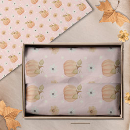 Modernes Pink Wasserfarbenpumpenmuster Seidenpapier