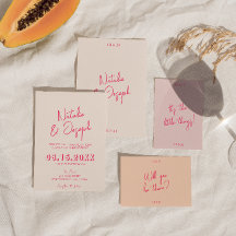 Modernes pinkfarbenes weißes Retro-Retro Stilvolle