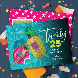 Modernes Pinselskript 2025 Typografie Neues Jahr F Feiertagskarte