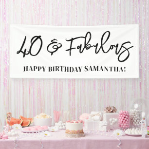 Modernes Pinselskript 40 und fabelhaft Banner