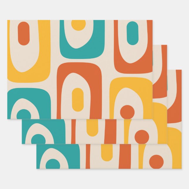 Modernes Piquet aus dem Mittelalter Minimalistisch Geschenkpapier Set (Set)