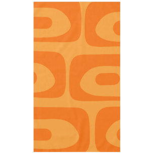 Modernes Piquet-Muster Orange des Mittelalters Tischdecke
