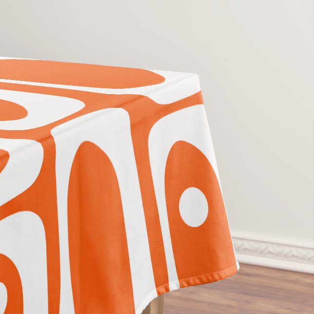Modernes Piquet Orange Multi-Muster des Mitteljahr Tischdecke (Beispiel)