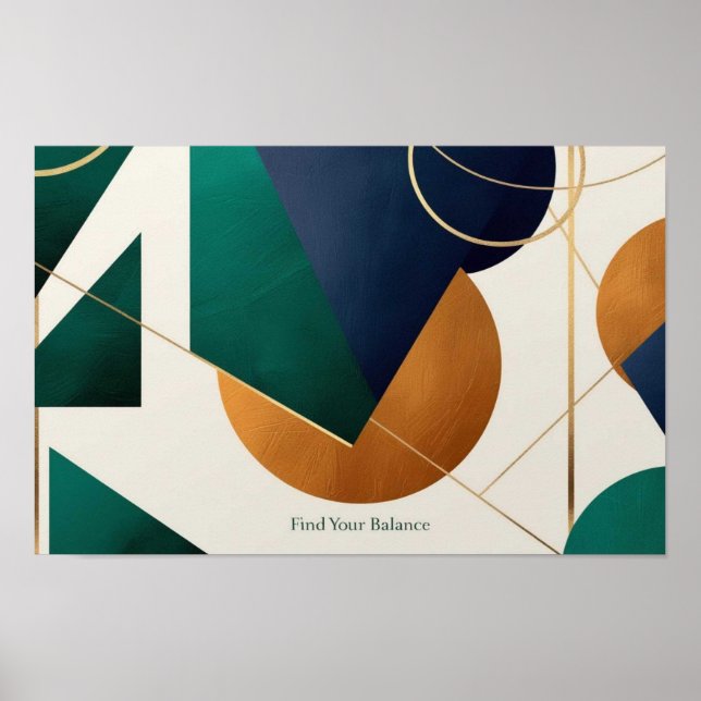 Modernes Plakatminimalistisches mit überlappendem  Poster (Vorne)