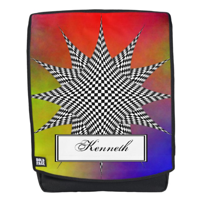 Modernes Plasma von Kenneth Yoncich Rucksack (Vorderseite)