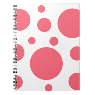 Modernes Polka Dots Muster Notizblock