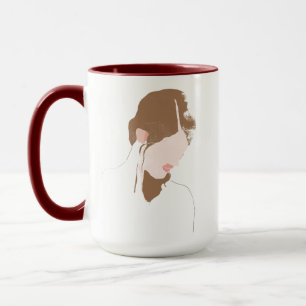 Modernes Portrait Tasse