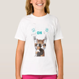 Modernes positives Zitat hängt vom T - Shirt ab