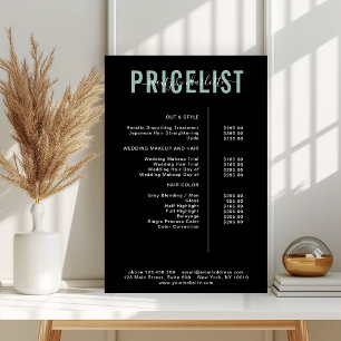 Modernes Preisschild-Plakat Poster