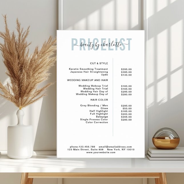 Modernes Preisschild-Plakat Poster (Von Creator hochgeladen)