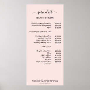 Modernes Preisschild Poster