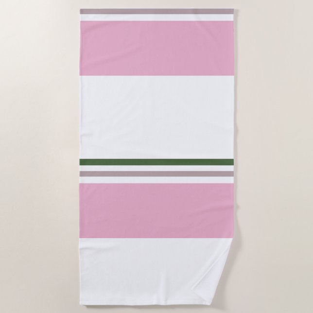 Modernes Preppy-Muster Strandtuch (Vorderseite)