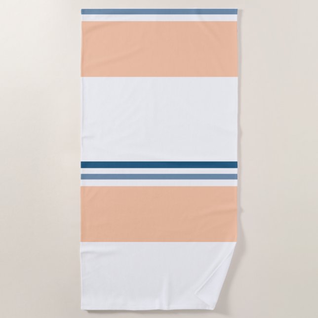Modernes Preppy-Muster Strandtuch (Vorderseite)