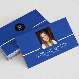 Modernes professionelles minimalistisches Chic-Log Visitenkarte