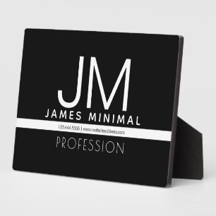 Modernes professionelles minimalistisches Design Fotoplatte