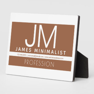Modernes professionelles minimalistisches Design   Fotoplatte