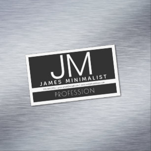 Modernes professionelles minimalistisches Design   Magnetische Visitenkarte