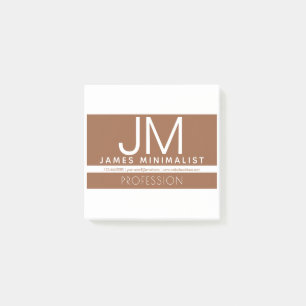 Modernes professionelles minimalistisches Design   Post-it Klebezettel