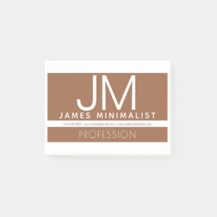 Modernes professionelles minimalistisches Design Post-it Klebezettel