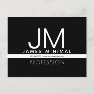 Modernes professionelles minimalistisches Design Postkarte