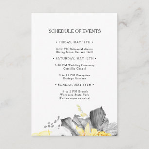 Modernes Programm für tropische Hochzeiten