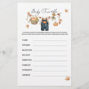 Modernes Pumpkin Fall Baby Duschvorrichtung Handge