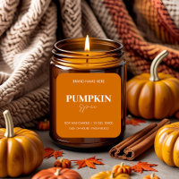 Modernes Pumpkin-Gewürz | Herbst-Kerze