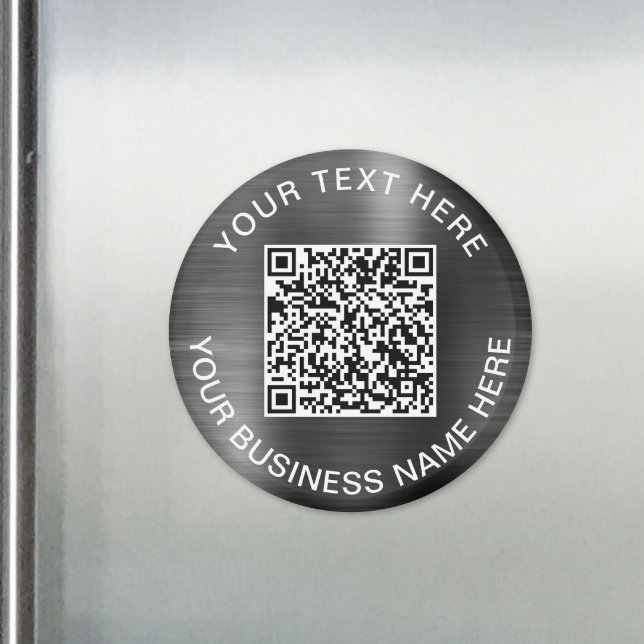 Modernes QR-Code-Werbesilber Magnet (Modern QR Code Promotional Silver Magnet)